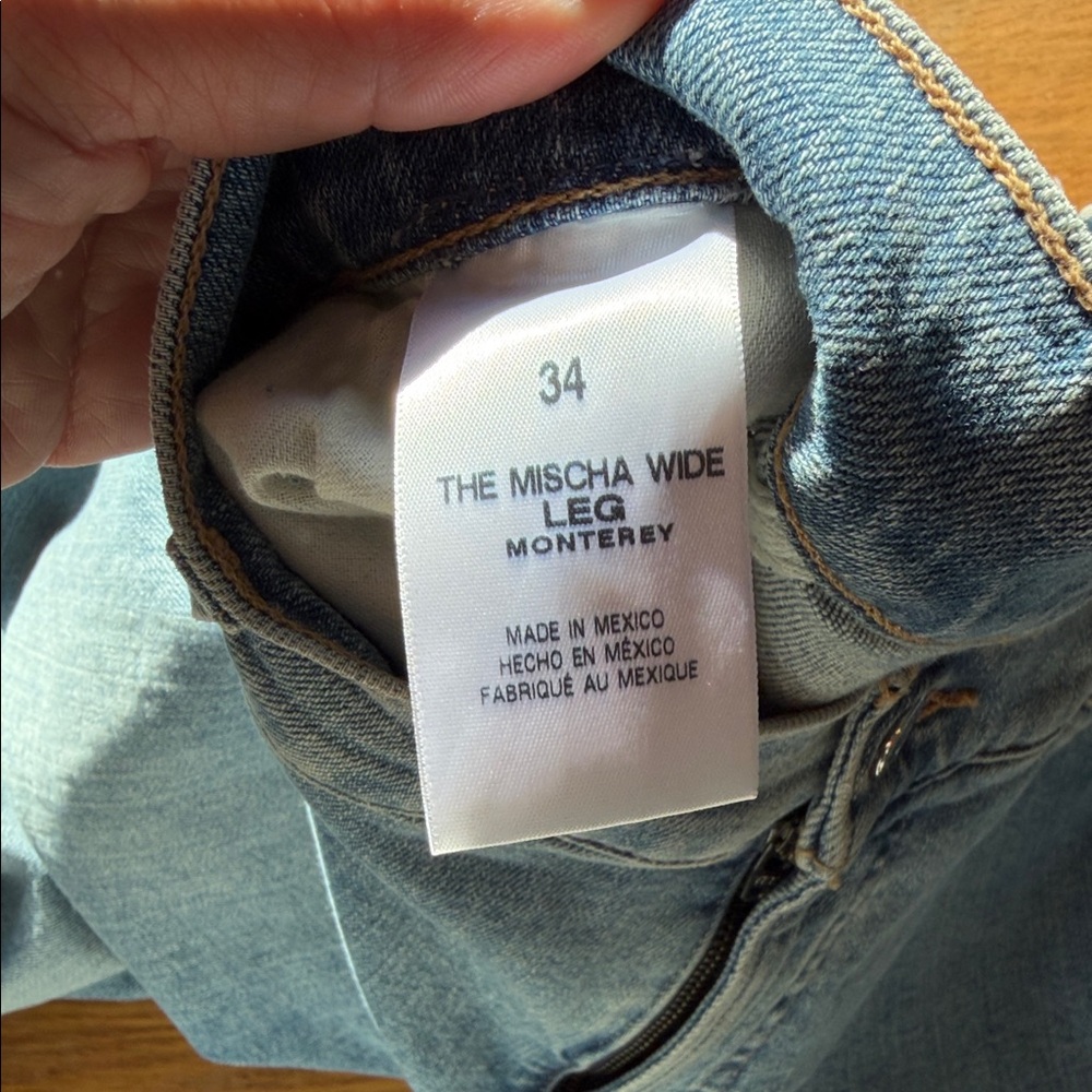 Favorite Daughter Light Blue Cropped Jeans - Picture 3 of 5